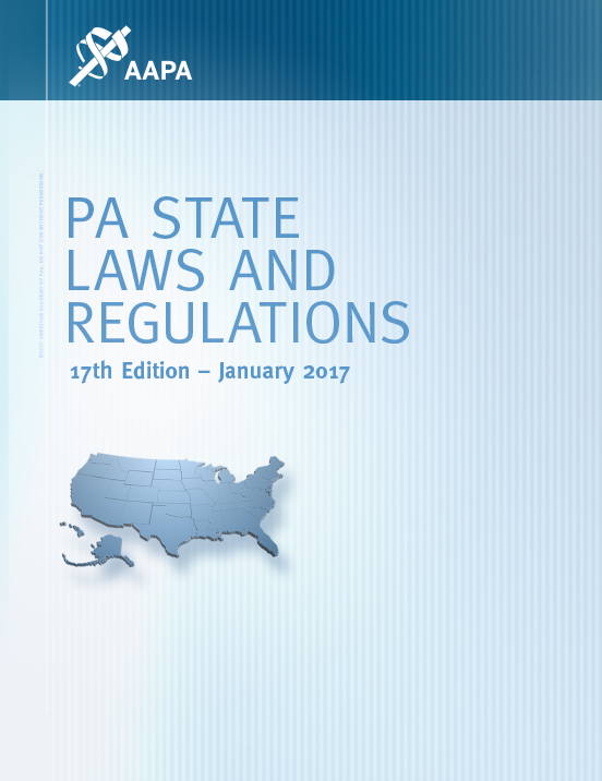 PA State Laws and Regulations 17th Edition January 2017