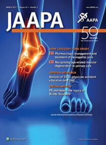 JAAPA front cover