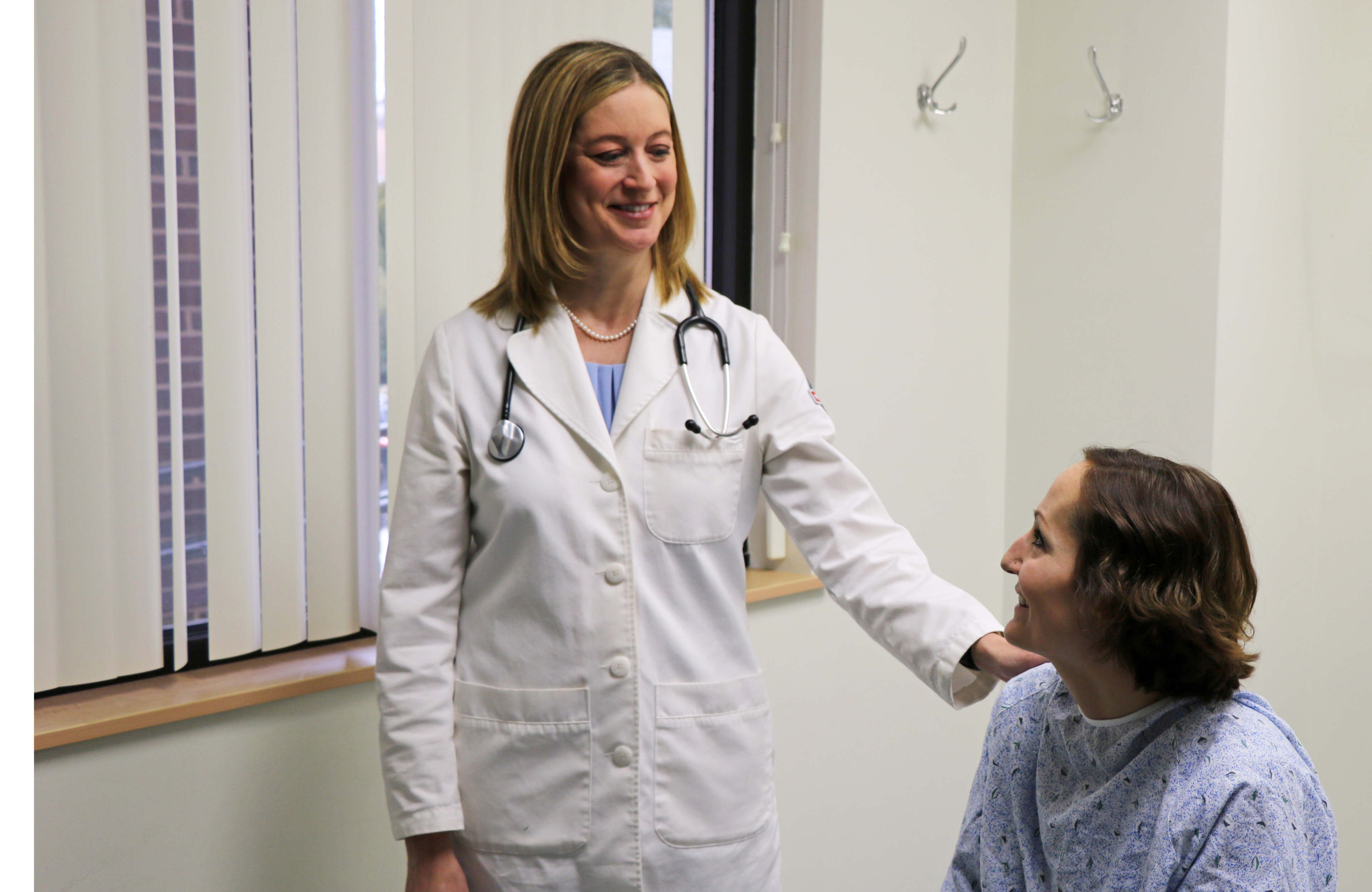 Sondra DePalma with a patient