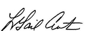Gail Curtis signature