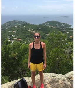 Jill Schulten, PA-S, hiking on St. Croix