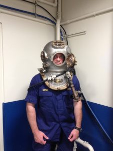 Paul Hoffman trains as a dive medical officer