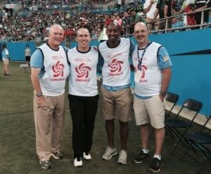 Andy Hylton and other medical team providers during a Nov. 2015 CONCACAF event in Charlotte, N.C.