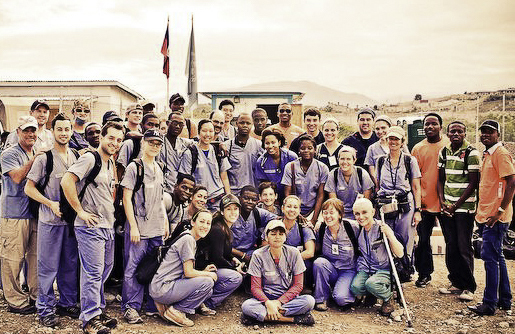 Blake Rogers's medical mission team in Haiti