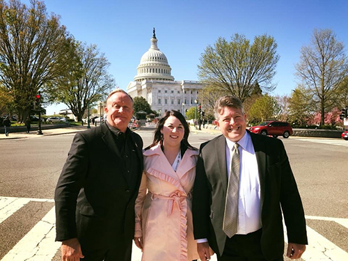 Afton Heitzenrater, Rob Brady y Colin Leondard