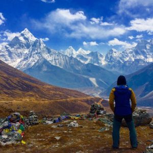 Jeff Evans after a hike in Nepal