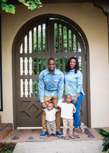 Onyi Azih with her family