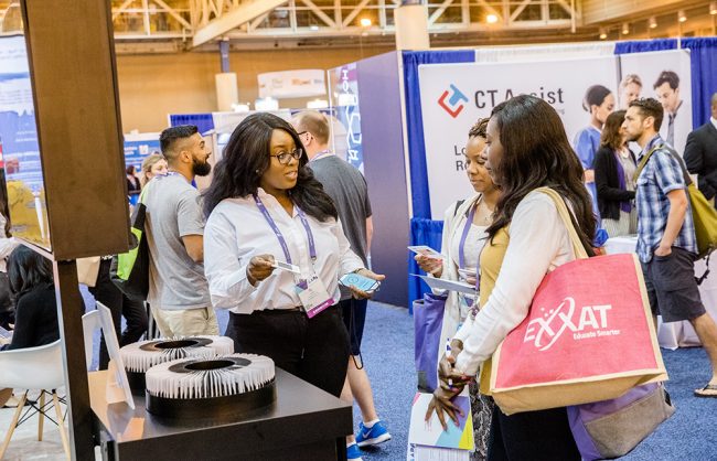 AAPA 2018 attendees at the Exhibit Hall