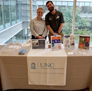 PA students at the UNC PA Week Booth