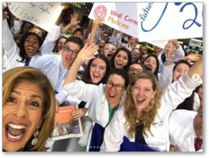 PAs and PA students with Today Show host, Hoda Kotb