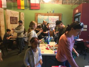 PA students from SUNY volunteering at a #HappyPeriod Packing Party
