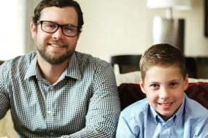 Bone marrow donor Kevin Schwartzel and recipient Sawyer Dyer