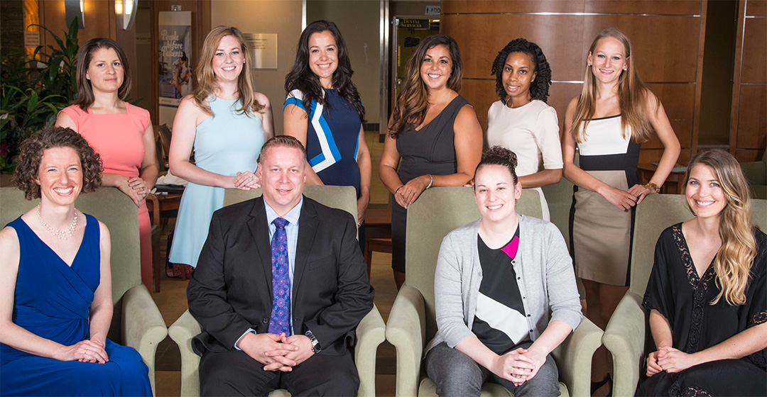 Norwalk Hospital/Yale School of Medicine PA Surgical Residents pose for a group photo.