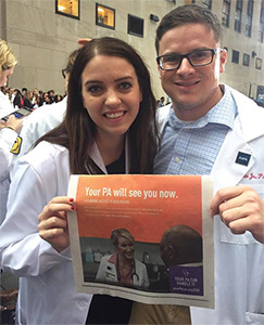 Hilary Bennett and Stephen Lewis with the Oct. 8, 2018 edition of USA Today featuring the Your PA Can ad