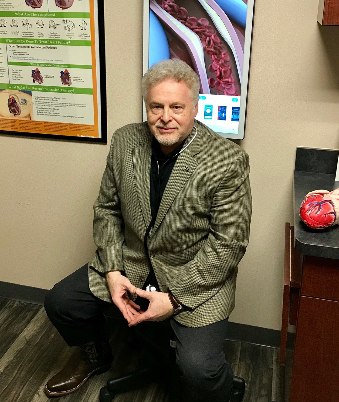 PA Clark in his office exam room