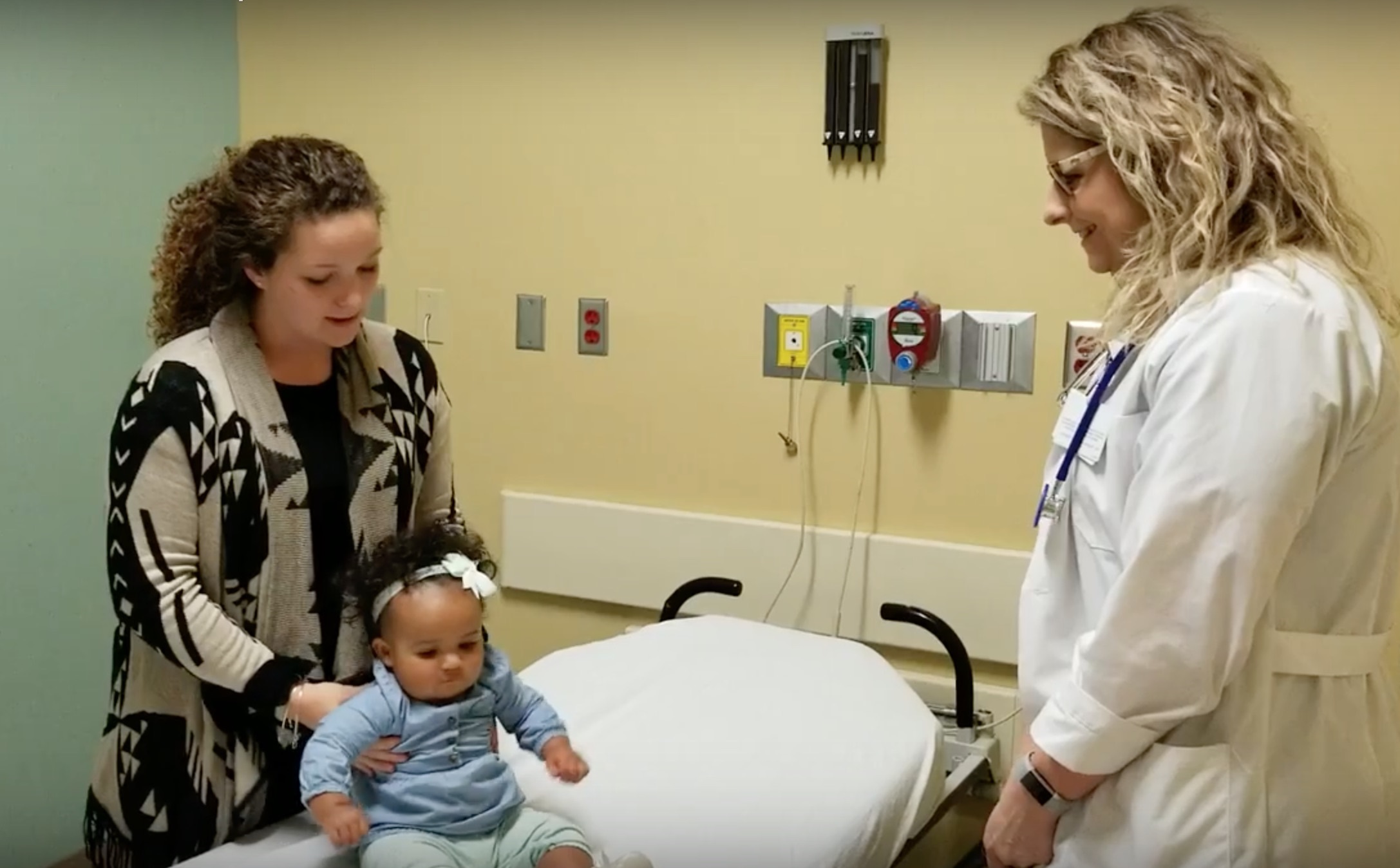 Katrina Rigden with a patient