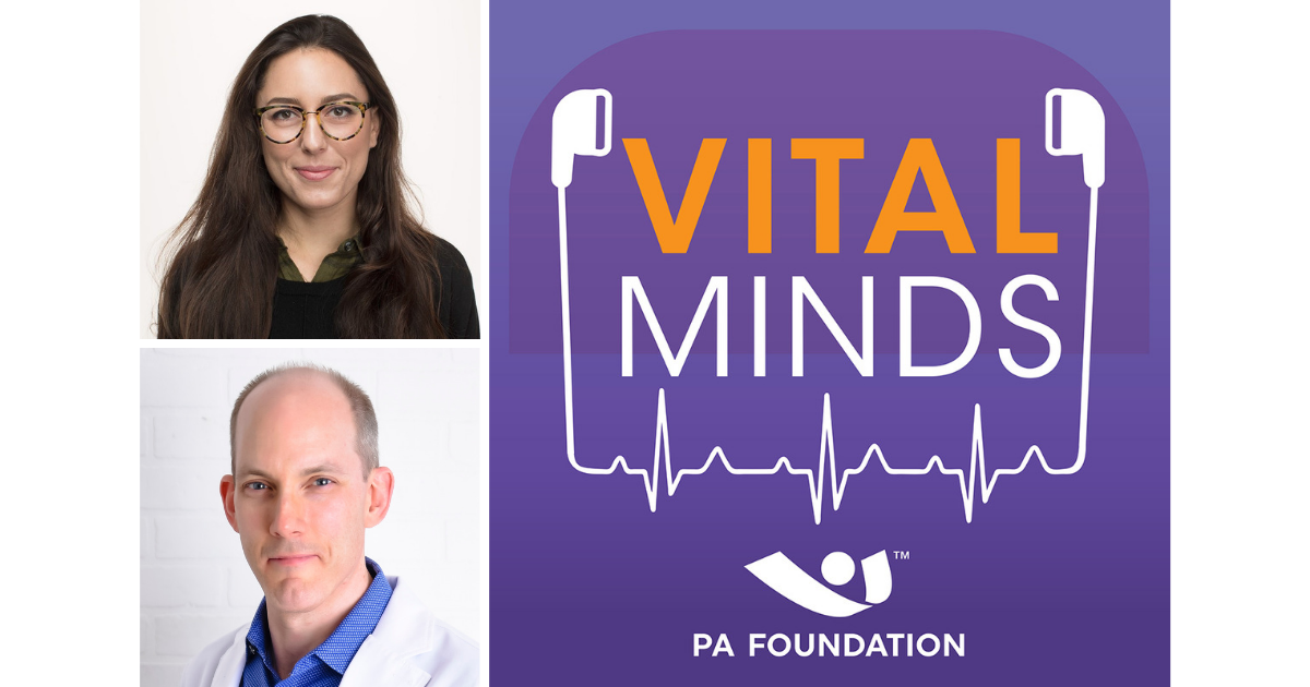 Photo of Nelae Keene and Jay Somers alongside Vital Minds PA Foundation's logo