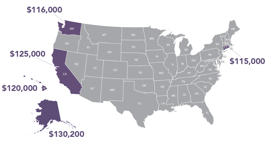 Mapa de Estados Unidos