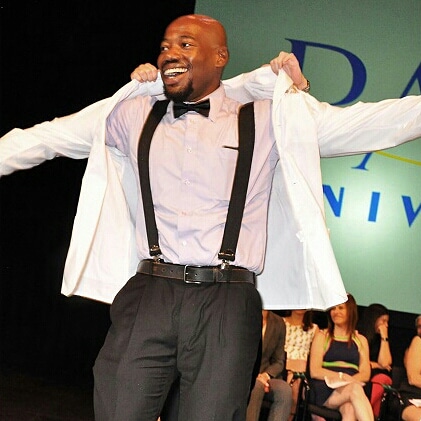 George A. Osae Jr., PA-S, receiving his white coat
