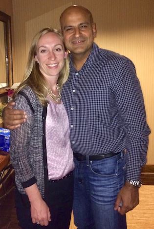 Sara Rynders, PA-C, with Dr. Bobby Chhabra