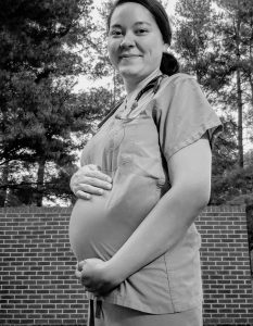 Binayah Jernigan while pregnant