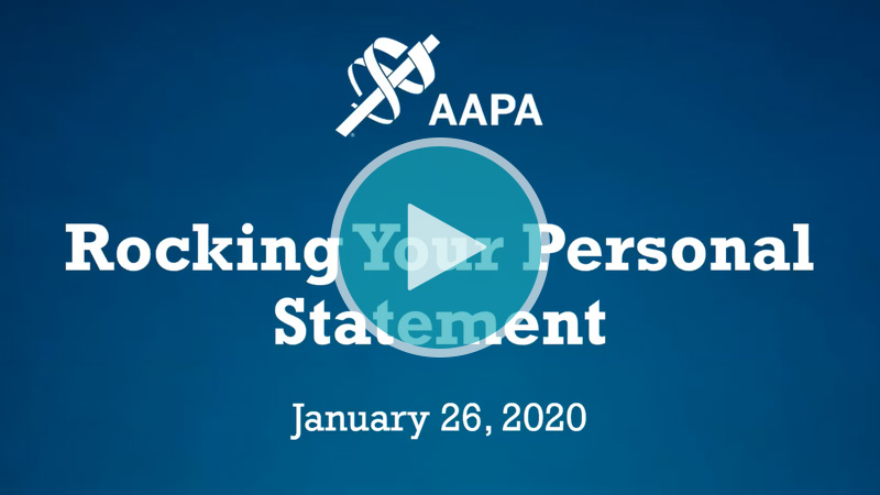 Thumbnail for Rocking Your Personal Statement webinar video
