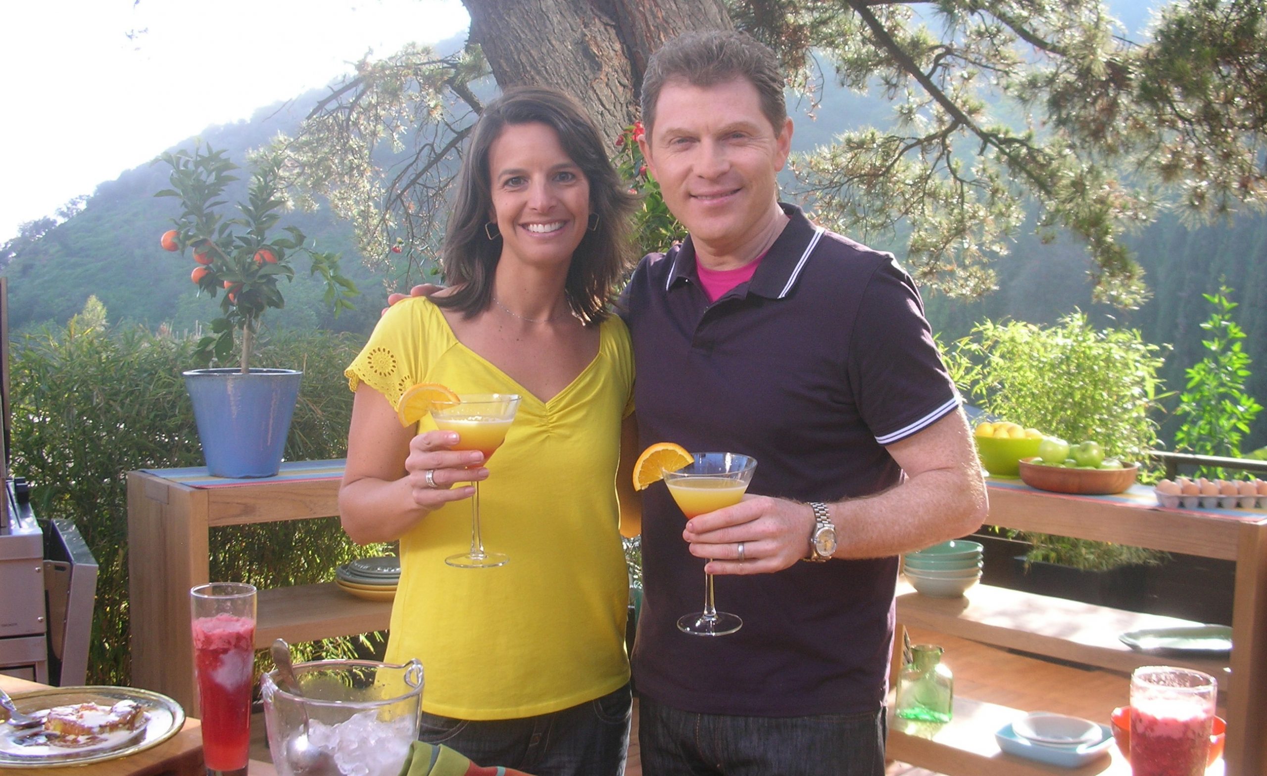 Andrea Atcheson with Bobby Flay