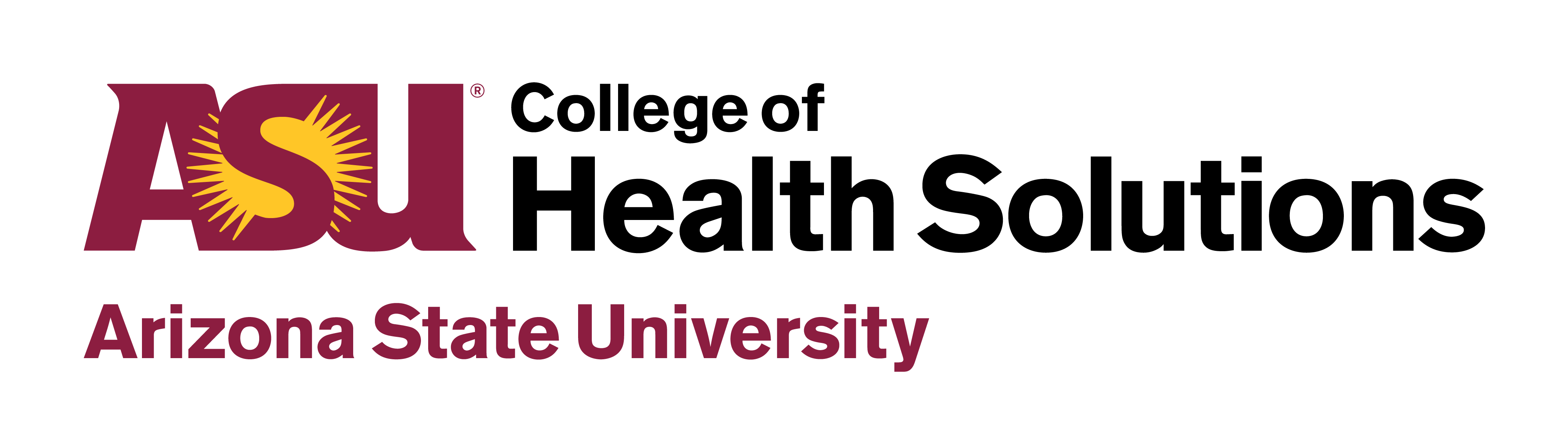Logotipo de Educación Ejecutiva de Soluciones de Salud de la Universidad Estatal de Arizona