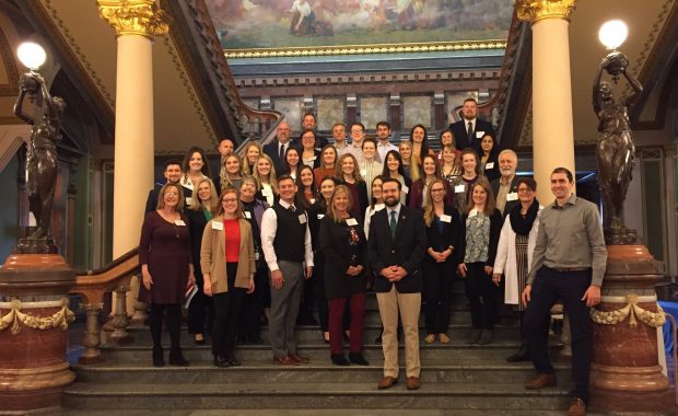 Iowa PAs in the Iowa State Capitol building