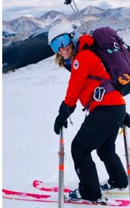 Angela Widler skiing