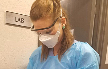 Brittany Arnett in PPE