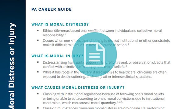 Moral Distress PA Career Guide