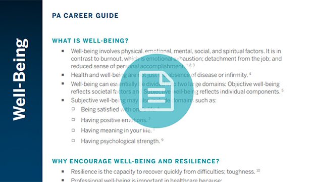 Well-Being PA Career Guide