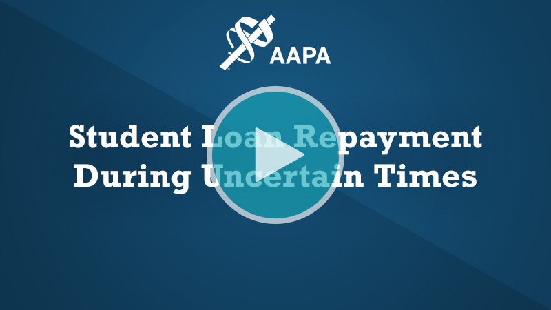Thumbnail for Student Loan Repayment During Uncertain Times webinar