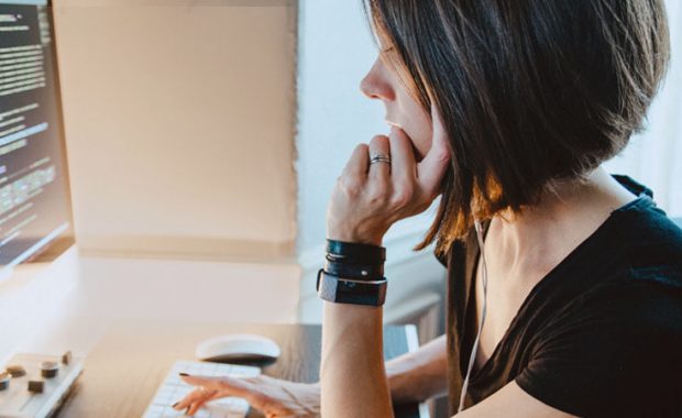 Person on the computer