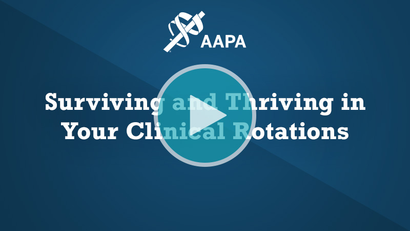 Thumbnail for Surviving and Thriving in Your Clinical Rotations webinar