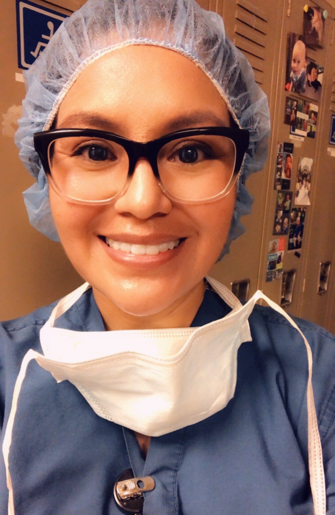 Chanda Duncan in scrubs