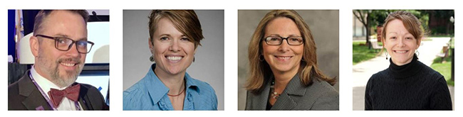 Jerry Erickson, DMSc, PA-C, DFAAPA, Laura Katers, MS, MCHS, PA-C, Jill Mattingly, DHSc, MMSc, PA-C, and Justine Samanas, PhD, MPAS, PA-C
