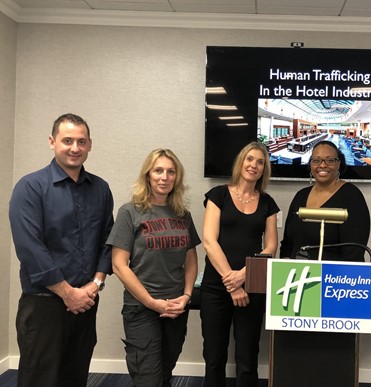 Shantae Rodriguez and Long Island Against Trafficking hosting a training for hotel employees