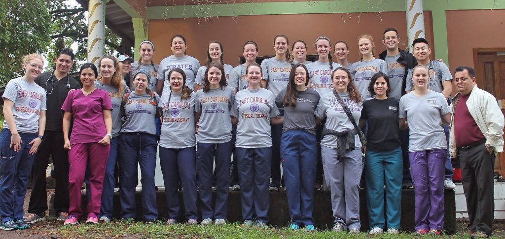 The ECU team in Taulabé, Honduras