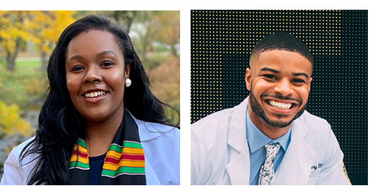 Headshots of Lena Ward, PA-C, left, and Brandon Cherry, PA-C