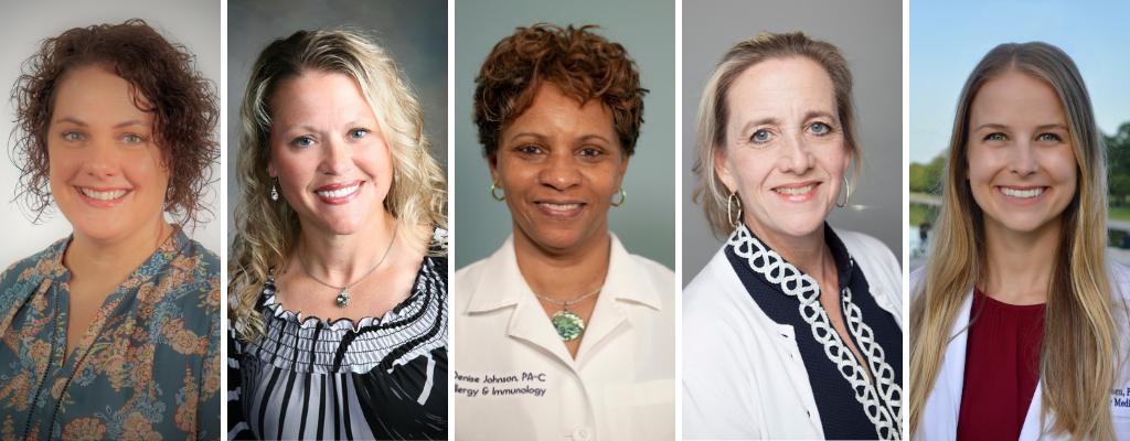 Nicole Drake, PA-C; Karey Davis, PA-C; Denise Johnson, PA-C; Erin Lepp, MMSc, PA-C; Alexa Tovsen, PA-C
