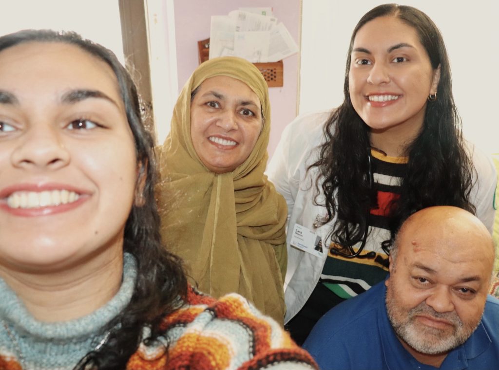 Sara Naeem with her family