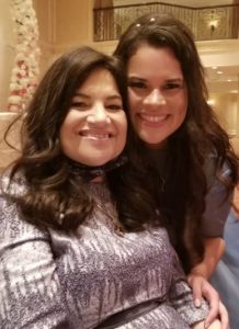 Tova Hecht with her mother