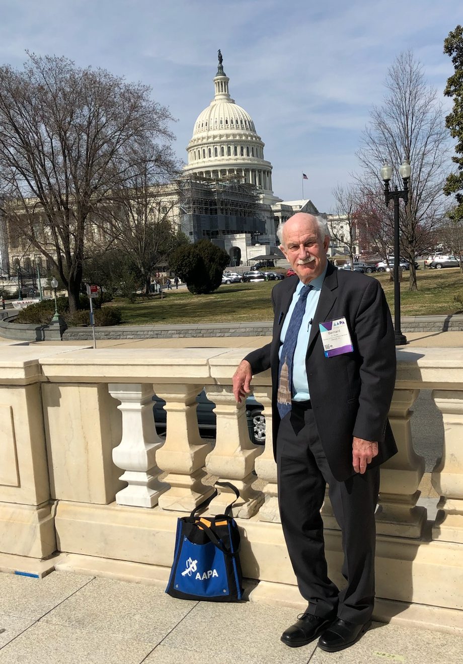 Bernard Stuetz in front of the Capitol