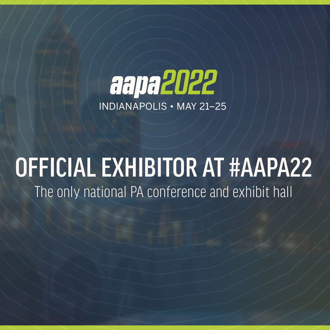 'Come see us at AAPA 2022!' sized for Instagram