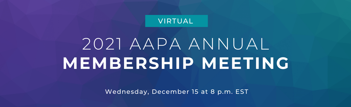 2021 AAPA Annual Members Meeting