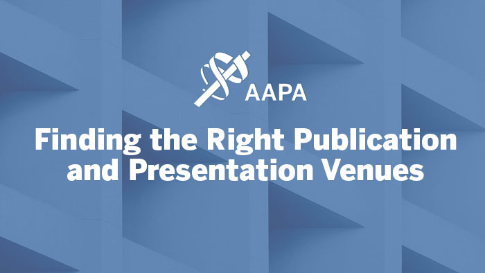 Finding the Right Publication and Presentation Venues thumbnail