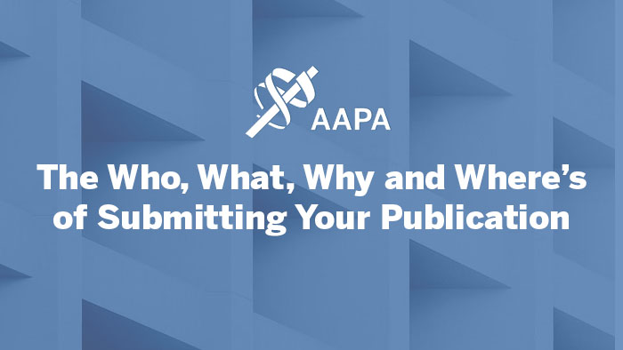 Editorial Panel: The Who, What, Why and Where’s of Submitting Your Publication
