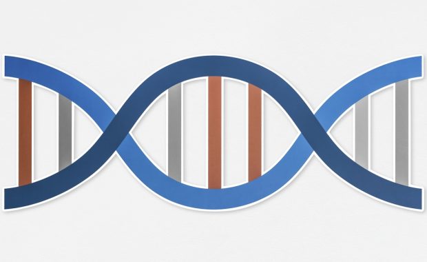DNA double helix strand icon